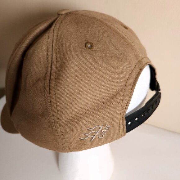 Banner & Oak Sierra Cap Tan Adjustable Snapback Hat Patch Outdoors USA Mountain - Picture 5 of 16